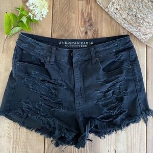 American Eagle Black Denim Shorts